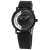 Stuhrling Men's Symphony Black Dial, Black Rubber Strap Watch