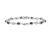 Rhodium Over 14k White Gold Blue Sapphire and White Sapphire Bracelet