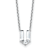 White Lab-Grown Diamond F VS 14K White Gold "U" Initial
Necklace 2.30ct