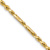 14k Yellow Gold 3mm Solid Diamond-Cut Milano Rope 16 Inch Chain
