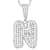 CZ Initial N Bubble Letter Pendant Necklace In Sterling Silver 2.15ctw