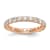 14K Rose Gold Lab Grown Diamond SI+, H+, Eternity Band