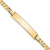 10k Yellow Gold Flat Curb Link ID Bracelet