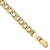 14k Yellow Gold 6.5mm Curb Link Bracelet, 7 Inches