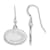 Rhodium Over Sterling Silver  LogoArt Penn State University Small Dangle Earrings