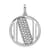14K White Gold Gatsby Diamond Initial N Charm