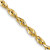 14k Yellow Gold 2.25mm Diamond-Cut Rope 18 Inch Chain