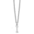 Rhodium Over Sterling Silver Cutout Letter I Initial Necklace