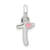 Sterling Silver Letter T with Enamel Pendant