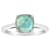 8mm Square Cushion Labradorite Rhodium Over Sterling Silver Ring