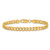 10k Yellow Gold 6.25mm Flat Beveled Curb Link Bracelet