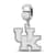 Sterling Silver Rhodium-plated LogoArt University of Kentucky Small
Dangle Bead