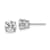 Rhodium Over 14K Gold Lab Grown Diamond 2ct. VS/SI GH+, 4-Prong Earrings
