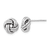 Rhodium Over 14k White Gold 9mm Polished Double Love Knot Stud Earrings