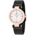 Roberto Bianci Women's Cristallo White Dial, Black Stainless Steel mesh Watch