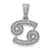 Rhodium Over 14K White Gold Diamond Cancer Zodiac Pendant