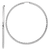 Rhodium Over 14k White Gold Polished, Satin and Diamond-Cut 2 1/8"
Endless Hoop Earrings