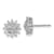 Rhodium Over 14K White Gold Lab Grown Diamond SI1/SI2, G H I, Cluster
Post Earrings