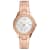 Fossil Women's Stella White Dial, Rose Stainless Steel Watch