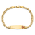 14k Yellow Gold Medical Soft Diamond Shape Red Enamel Mariner Link Child
ID Bracelet
