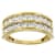 Moissanite 14k yellow gold over sterling silver multi row ring 1.08ctw DEW