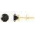 5mm Round Black Onyx 10k Yellow Gold Stud Earrings