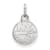Rhodium Over Sterling Silver NHL LogoArt New York Islanders Extra Small Pendant