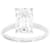 Lab-Grown Diamond Emerald-Cut Solitaire Ring In 14K White Gold 3.00ct