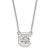 Rhodium Over Sterling Silver LogoArt University of South Carolina Small
Pendant Necklace