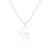 Letter G Initial Cultured Freshwater Pearl Rhodium Over Sterling Silver
Pendant With  18" Chain