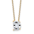 White Lab-Grown Diamond F VS 14K Yellow Gold "D" Initial
Necklace 2.80ct
