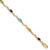 10k Yellow Gold and Rhodium Over 10k Yellow Gold Diamond and
Multi-Gemstone Bracelet
