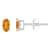 5x3mm Oval Citrine 14k White Gold Stud Earrings