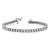 Rhodium Over 14k White Gold Illusion Setting Diamond Bracelet