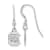 Rhodium Over Sterling Silver LogoArt University of South Carolina Extra
Small Dangle Earrings