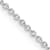 Rhodium Over Sterling Silver 1.25mm Cable Chain with 2 Inch Extension Necklace