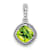 Rhodium Over 10k White Gold Beaded 0.73 cttw Cushion Peridot and 0.21
cttw Diamond Pendant