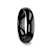 RAVEN Domed Black Tungsten Wedding Band 4mm