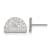 Rhodium Over Sterling Silver MLB LogoArt Colorado Rockies Post Earrings