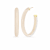 14K Yellow Gold Over Sterling Silver XL Oval Illusion Nude Acrylic Hoops
in Lotus