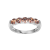 Mocha Cubic Zirconia Platinum Over Sterling Silver Ring 1.55ctw