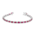 5.50ctw Ruby and Diamond Bracelet in 14k White Gold