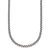Sterling Silver Antiqued and Satin 3.2mm Box 18 Inch Chain