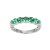 Green Cubic Zirconia Platinum Over Sterling Silver Ring 1.98ctw
