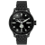 Mathey Tissot Men's Elica Black Dial, Black Stainless Steel Watch