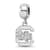 Sterling Silver Rhodium-plated LogoArt University of South Carolina
Small Dangle Bead