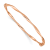 14K Rose Gold Polished Twisted Hinged Bangle Bracelet