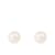 14k Yellow Gold 10-11mm White Freshwater Pearl Stud Earrings