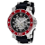 Seapro Men's Seaway Black Dial, Red Bezel, Black Rubber Strap Watch