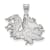 Rhodium Over Sterling Silver LogoArt University of South Carolina Large Pendant